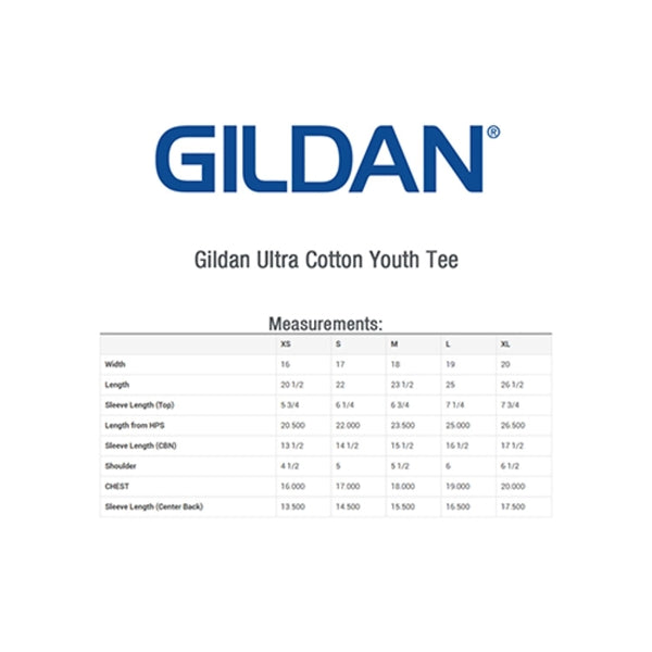 Gildan 6.1 oz 100% Preshrunk Cotton Youth T-Shirt w/ Custom