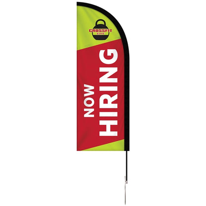 6' Double Sided Portable Half Drop Banner w/ Hardware Set