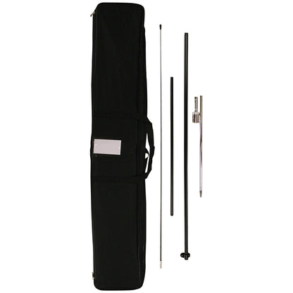 6' Double Sided Portable Half Drop Banner w/ Hardware Set