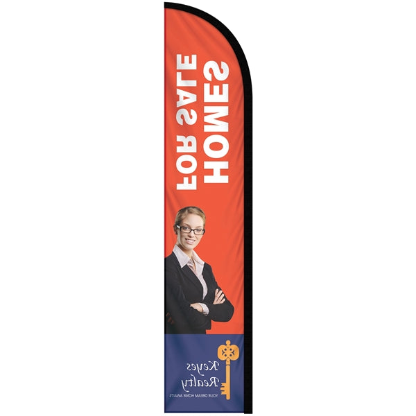 10' Digitally Printed Single Reverse Half Drop Banner