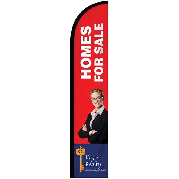 10' Double Sided Custom Portable Half Drop Banners