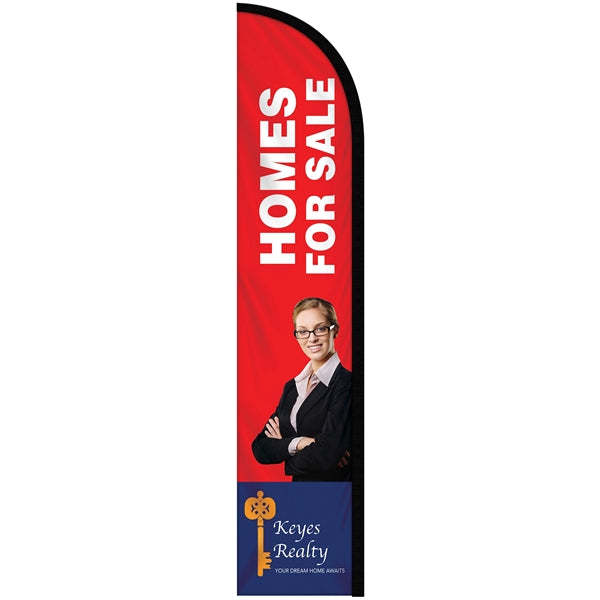 10' Double Sided Custom Portable Half Drop Banners