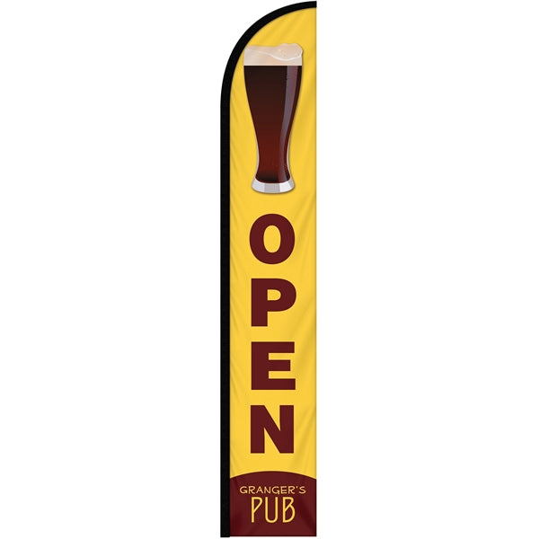 12' Double Sided Custom Portable Half Drop Banners