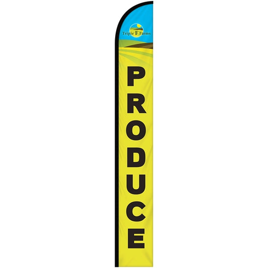 15' Digitally Printed Single Reverse Half Drop Banner