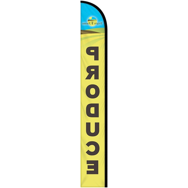 15' Digitally Printed Single Reverse Half Drop Banner