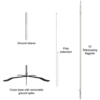 10' Double Sided Half Drop Banner w/ Premium Hardware & Base