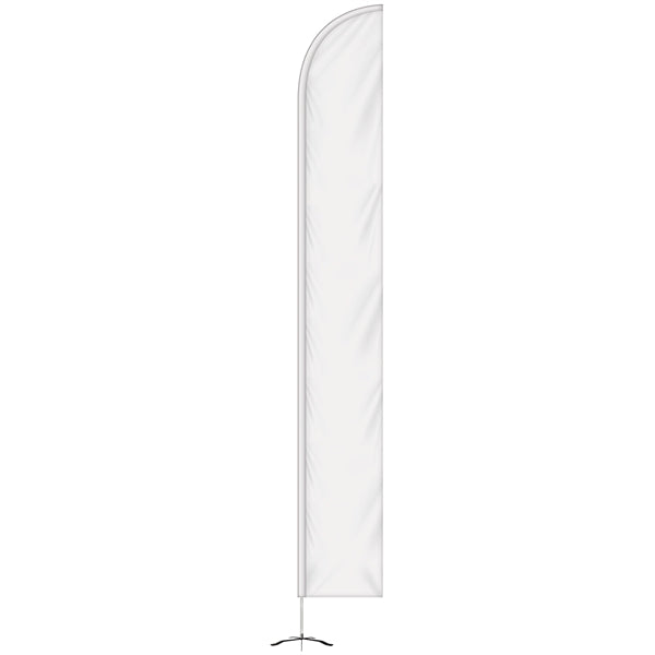 15' Double Sided Half Drop Banner w/ Premium Hardware & Base
