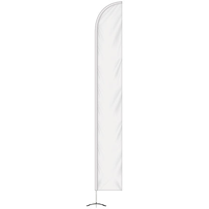 15' Double Sided Half Drop Banner w/ Premium Hardware & Base