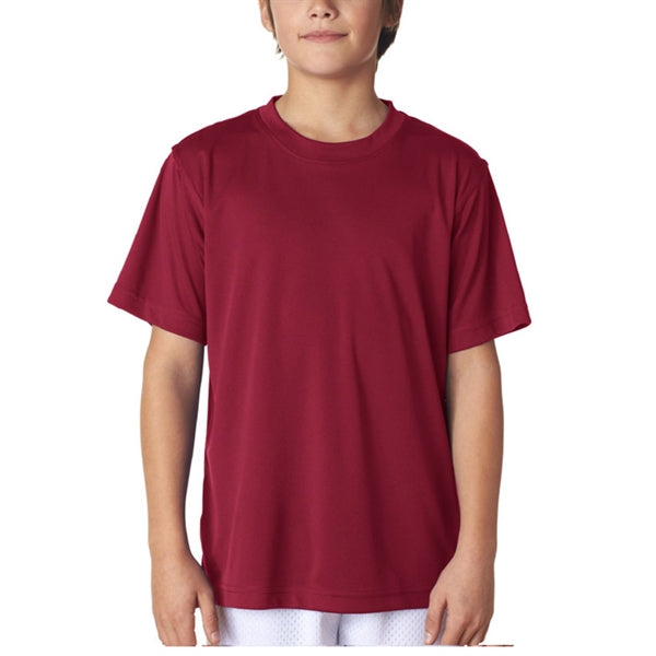 UltraClub 4 oz 100% Micro-Polyester Youth  T-Shirt