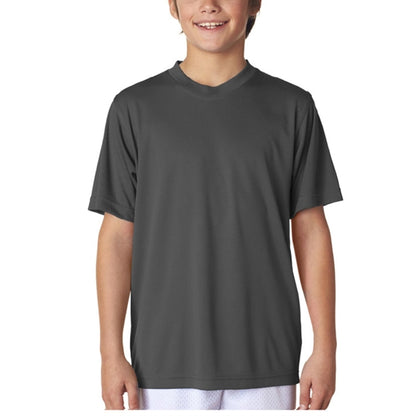UltraClub 4 oz 100% Micro-Polyester Youth  T-Shirt