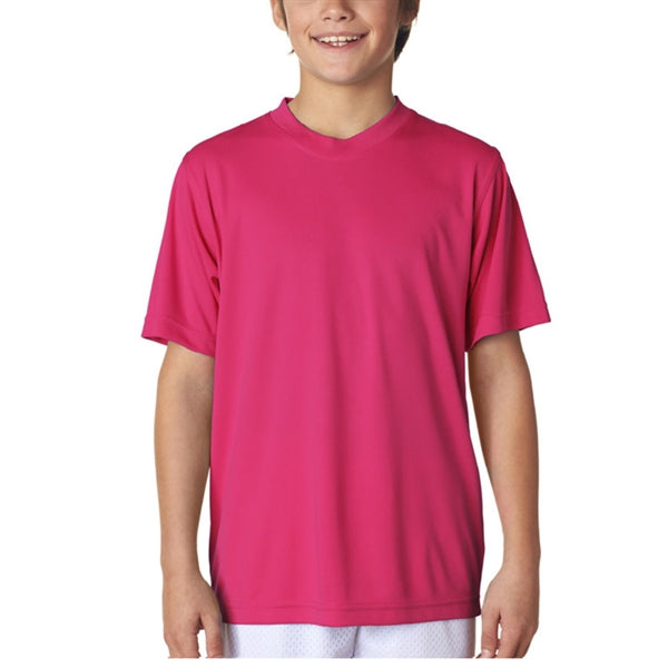 UltraClub 4 oz 100% Micro-Polyester Youth  T-Shirt