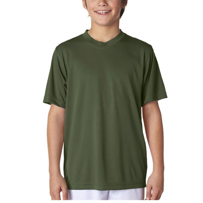 UltraClub 4 oz 100% Micro-Polyester Youth  T-Shirt