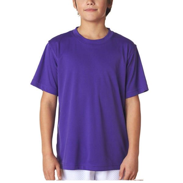 UltraClub 4 oz 100% Micro-Polyester Youth  T-Shirt