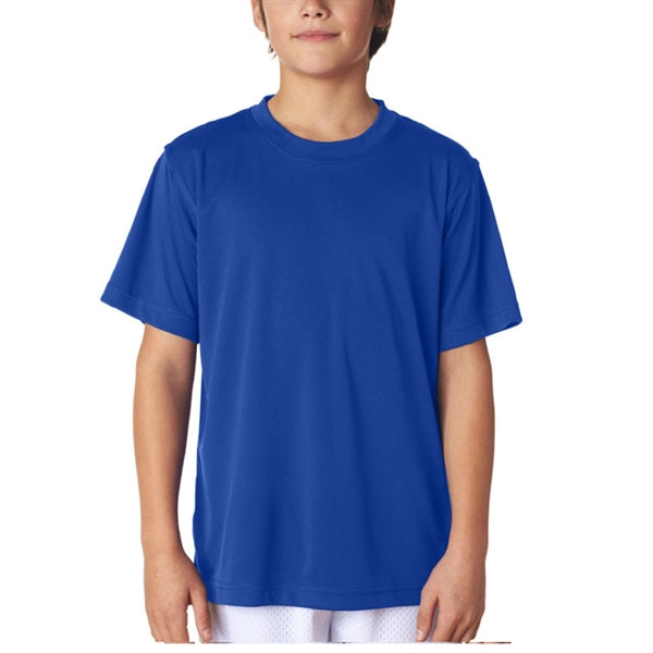 UltraClub 4 oz 100% Micro-Polyester Youth  T-Shirt
