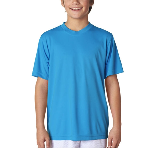 UltraClub 4 oz 100% Micro-Polyester Youth  T-Shirt
