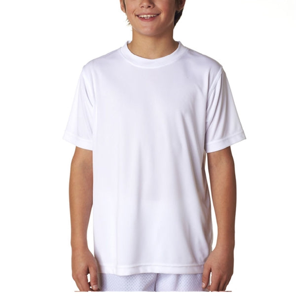 UltraClub 4 oz 100% Micro-Polyester Youth  T-Shirt