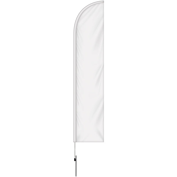 10'Double Sided Half Drop Banner w/ Premium Hardware & Spike