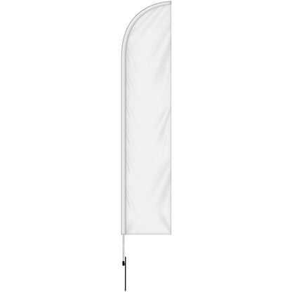 10'Double Sided Half Drop Banner w/ Premium Hardware & Spike