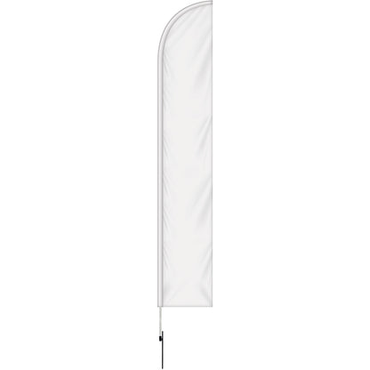 12'Double Sided Half Drop Banner w/ Premium Hardware & Spike