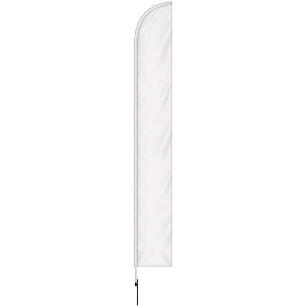 15'Double Sided Half Drop Banner w/ Premium Hardware & Spike