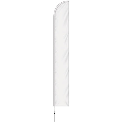 15'Double Sided Half Drop Banner w/ Premium Hardware & Spike