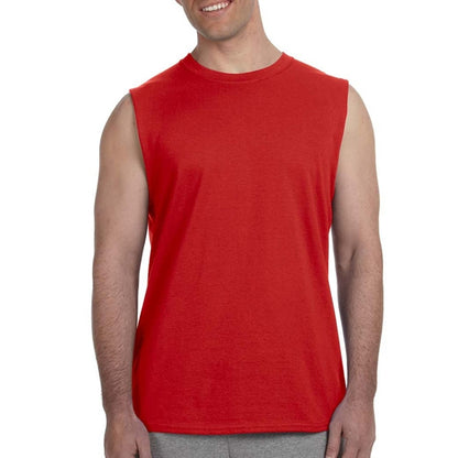 Gildan 6.1 oz 100% Preshrunk Jersey Knit Sleeveless T-Shirt