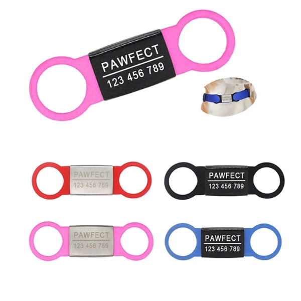 Silicone Stainless Steel Dog ID Tag
