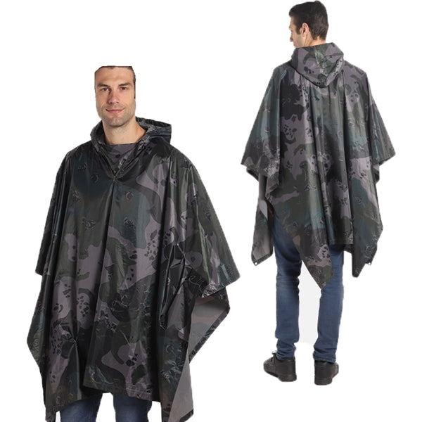 Ponchos Rain Coat With Drawstring Hood