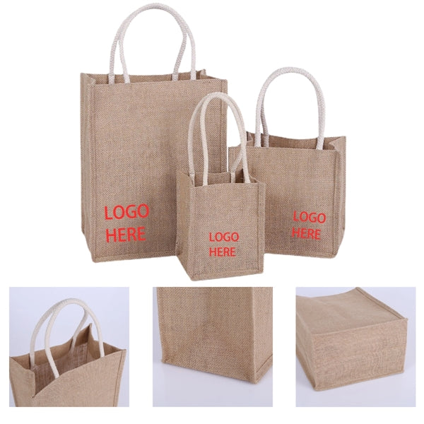 Burlap Canvas Jute Tote Beach Bags