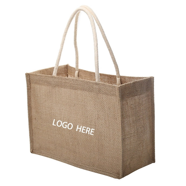 Burlap Canvas Jute Tote Beach Bags
