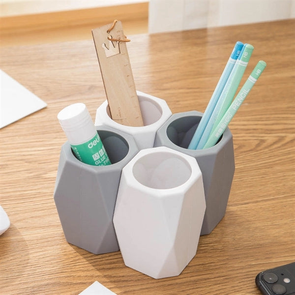 Geometric Silicone Pencil Holder