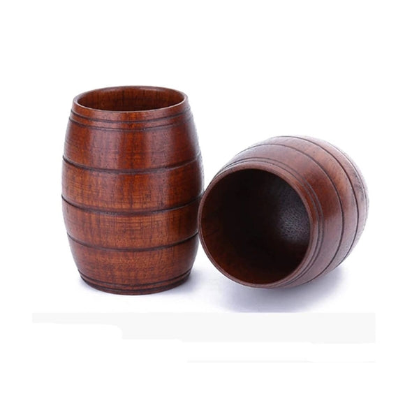 Wooden Barrel Shaped Mug