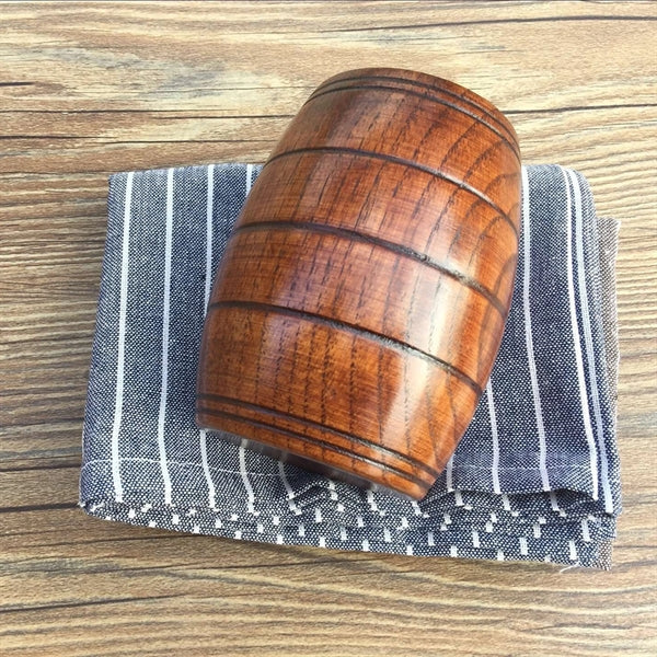 Wooden Barrel Shaped Mug