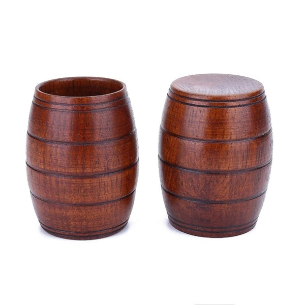 Wooden Barrel Shaped Mug
