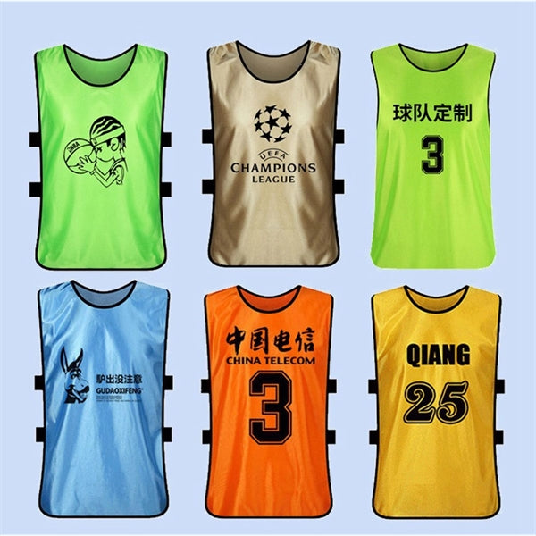 Cotton Mesh Scrimmage Team Practice Vest Pinnies Jersey