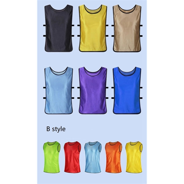 Cotton Mesh Scrimmage Team Practice Vest Pinnies Jersey