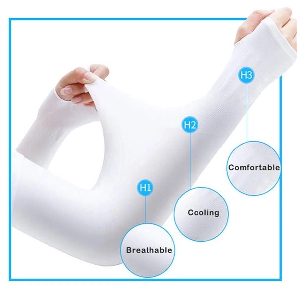 Unisex Ice Silk Arm Sleeves