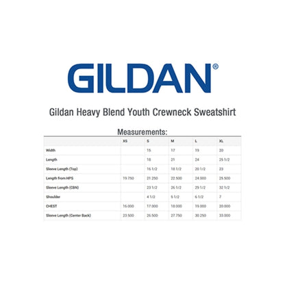 Gildan HeavyBlend 7.75 oz. 50 /50 Cotton/ Polyester Youth