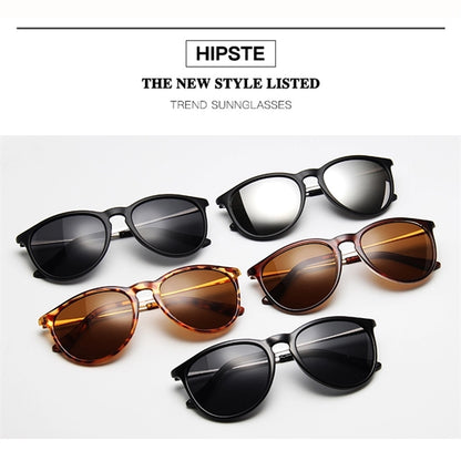 Vintage Round Sunglasses with Case