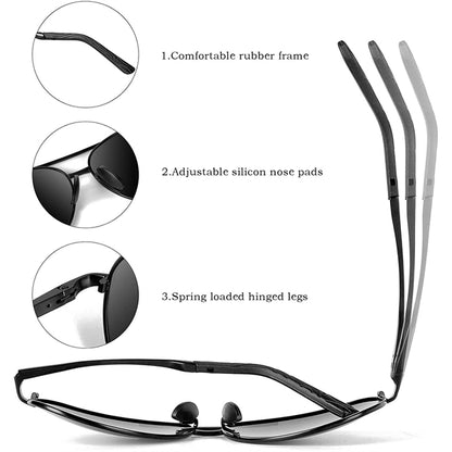 Aviator Sunglasses with Case