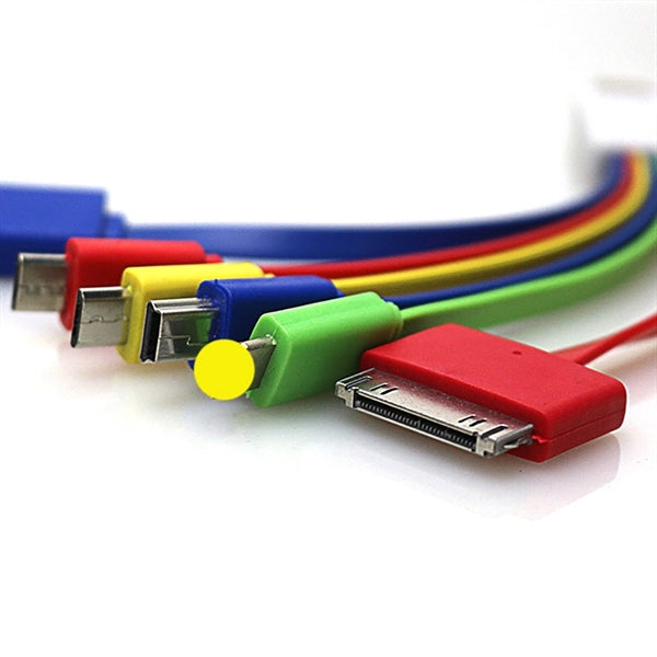 5 In 1 Charging Cable With Keychain