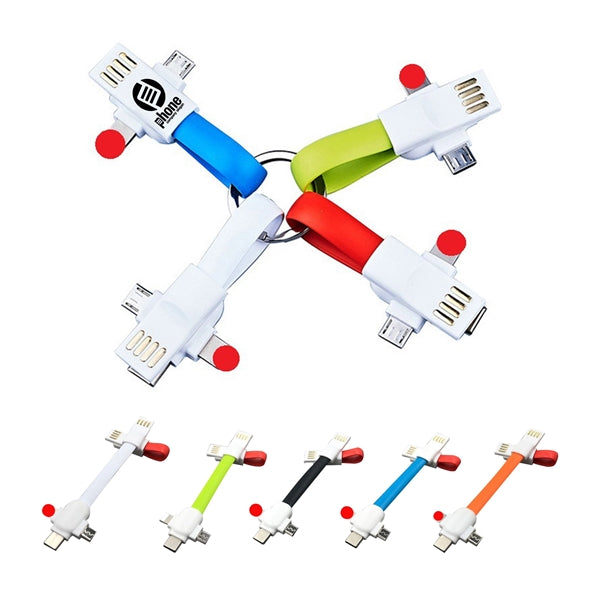 3-In-1 Keychain Charging Cable