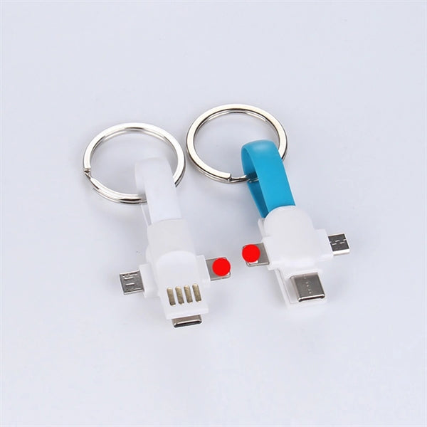 3-In-1 Keychain Charging Cable