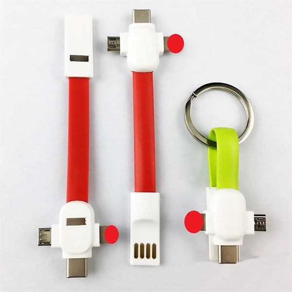 3-In-1 Keychain Charging Cable