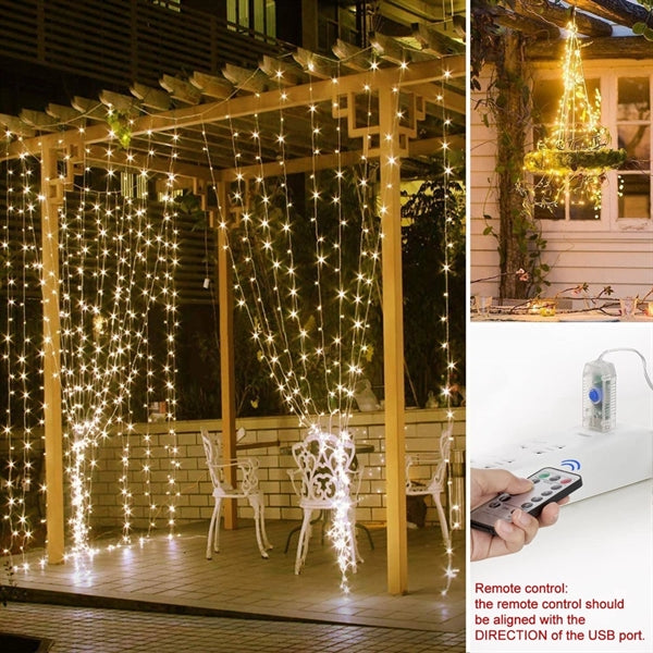 Window Curtain String Light