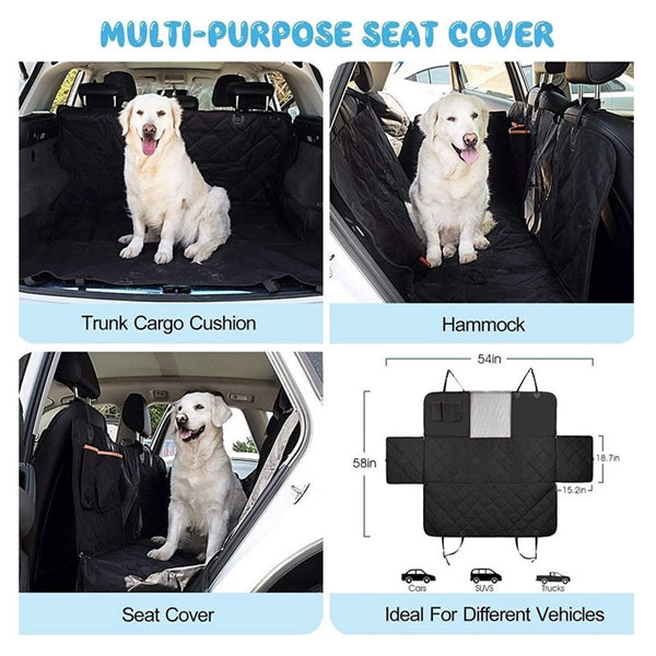 Dog Seat Cover for Car Backseat