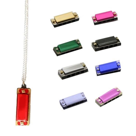Mini Harmonica 4 Holes 8 Tones Necklace