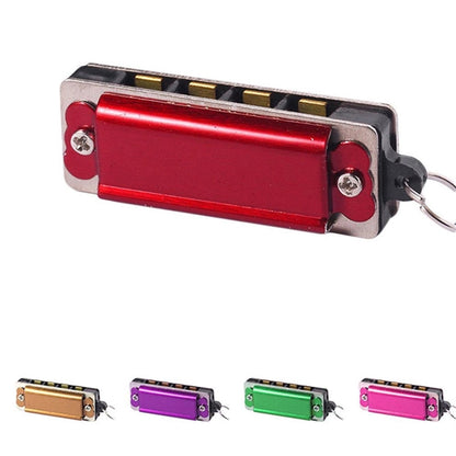 Mini Harmonica 4 Holes 8 Tones Necklace