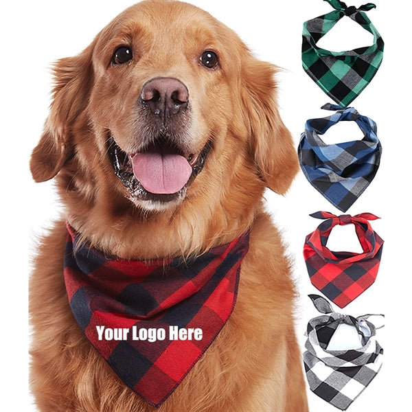 Plaid Dog Bandanas