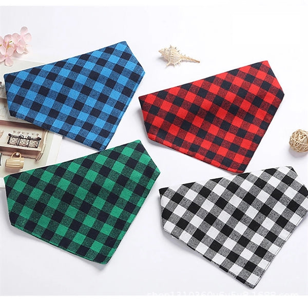 Plaid Dog Bandanas